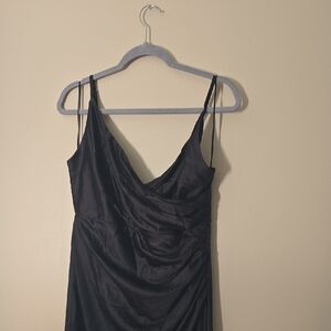 Baltic Born Elegant Black Satin Dress